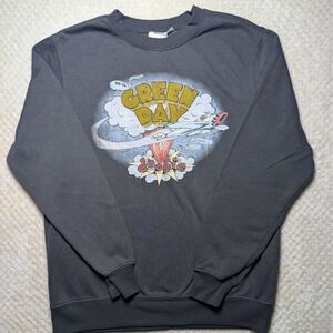 Green Day Dookie Graphic Sweatshirt Small Gray Band Crewneck Punk Rock Album